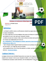 Présentation Analyse Et Traitement Didactique de Football