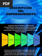 3ro Descripción Del Emprendimiento