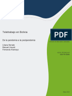 El Teletrabajo en Bolivia de La Pandemia A La Postpandemia