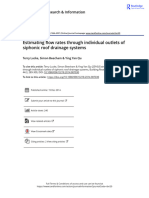 Lucke Beecham Et Al 2016 Estimating Flow Rates Through Individual Outlets of Siphonic Roof Drainage Systems