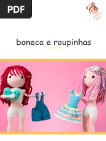 Boneca Com Roupinha Crochê Amigurumi