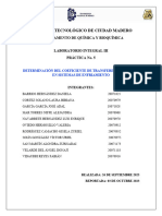 DETERMINACIÓN DEL COEFICIENTE DE TRANSFERENCIA DE MASA EN SISTEMAS DE ENFRIAMIENTO. Pract 5