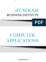 Computer Application Notes