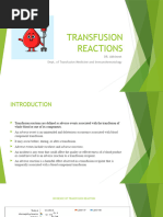 Transfusion Reaction