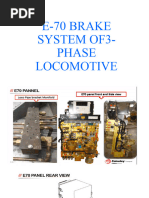 E-70 Brake System of 3 Phase Locomotive