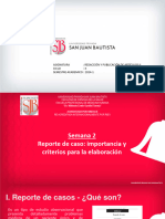 Clase - 02 - Reporte de Caso - Importancia y Criterios para La Elaboración