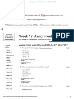 Microprocessors and Microcontrollers - Unit 15 - Week 12