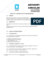 CAA AC AWS002 Issue and Renewal Certificate of Airworthiness