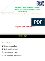 Dire-Dawa University, Institute of Technology School of Electrical and Computer Engineering Power Stream