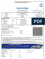 Chennai To BLR Ticket