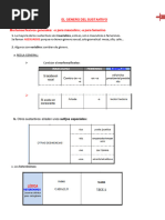 Género Del Sustantivo