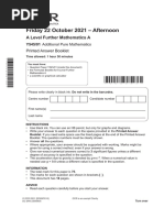 Y545-01 Answer Booklet Oct21