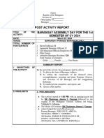 Annexes A, G, I - Templates For Barangay