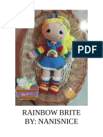 Muñeca Arcoiris Patrón Gratis Español