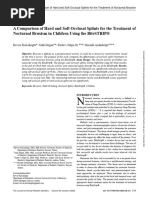 A Comparison of Hard and Soft Occlusal Splints For The Treatment of Nocturnal Bruxism in Children Using The Bitestrip®