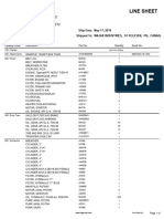 Line Sheet: Model