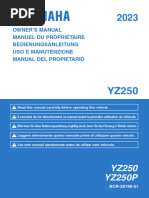 YZ250 Manual Usuario