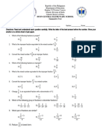 Summative Test-Quarter 2. Fraction