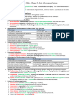 Comparative Politics-Chapter 3,4,5&6