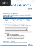 Managing Users and Passwords