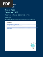 GCSE Biology Higher Tier Topic Test 5