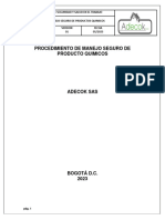 Pro - 26 - Procedimento de Manejo Seguro de Productos Quimicos