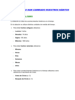 Tema 5 Cómo Han Cambiado Nuestros Hábitos 4º Ed. Primaria