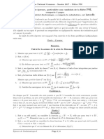 Concours National Marocain (CNM) 2017 PSI Mathématiques 1 e