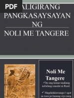 Kaligirang Kasaysayan NG Noli Me Tangere