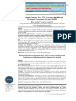 Relationship Between Company Size EPS Leverage and