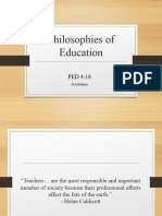 MT2 Philosophies of Education