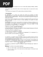 TP de Thermodynamique S1