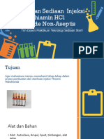 Pembuatan Sediaan Injeksi Thiamin HCL Metode Non-Aseptis