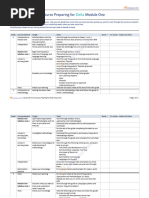 Study Plan Delta Module One