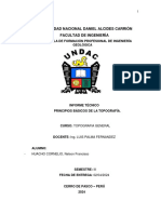 Informe 2 - Principios Basicos de La Topografia