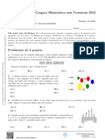 Canguru 18 - Prova - Fund 5º e 6º - Nível E