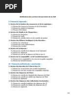 Attributions Des Services Déconcentrés de La TGR Par Bureau