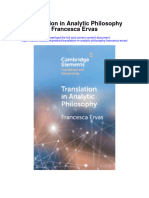 Translation in Analytic Philosophy Francesca Ervas All Chapter