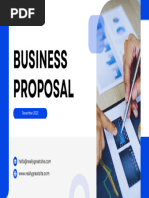 White Blue Simple Modern Business Proposal Pitch Deck Presentation Design