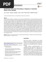 Intracranial Hemorrhage in Pregnancy