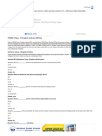 CBSE Class 4 English Articles MCQS, Multiple Choice Questions