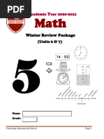 Answer Key Stage 5 Math Winter Pack Wednesday 23rd December 2020