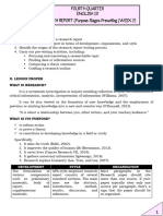 QUARTER 4 WEEK 2 RESEARCH REPORT Purpose Stages Prewriting