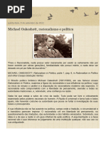 Νεκρομαντεῖον- Michael Oakeshott, racionalismo e política