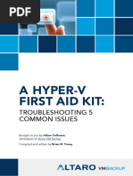 Troubleshooting Hyper V First Aid