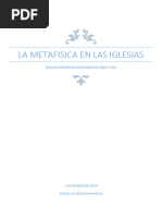 La Metafisica en Las Iglesias