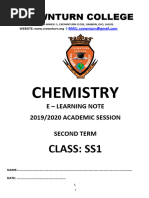 2ND Term S1 Chemistry