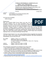 Surat Undangan Peserta Pelatihan Pemanfaatan TIK Dalam Pembelajaran (Chromebook)