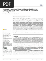 Enzymatic Synthesis of Galacto-Oligosaccharides From Concentrated Sweet Whey Permeate and Its Application in A Dairy Product