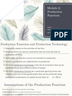 Production Function